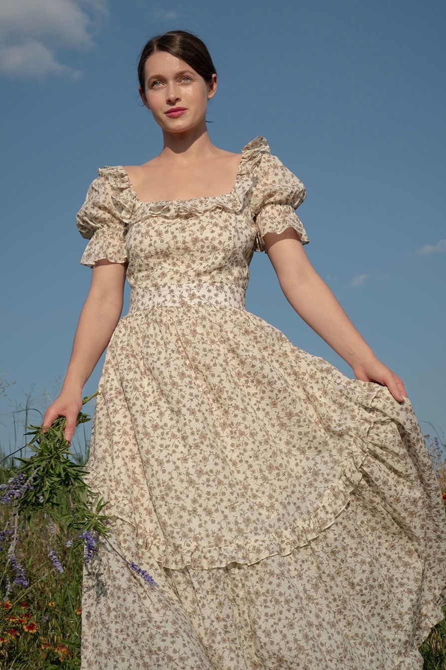 Adeline Dress in White Floral Adeline Dress in White Floral