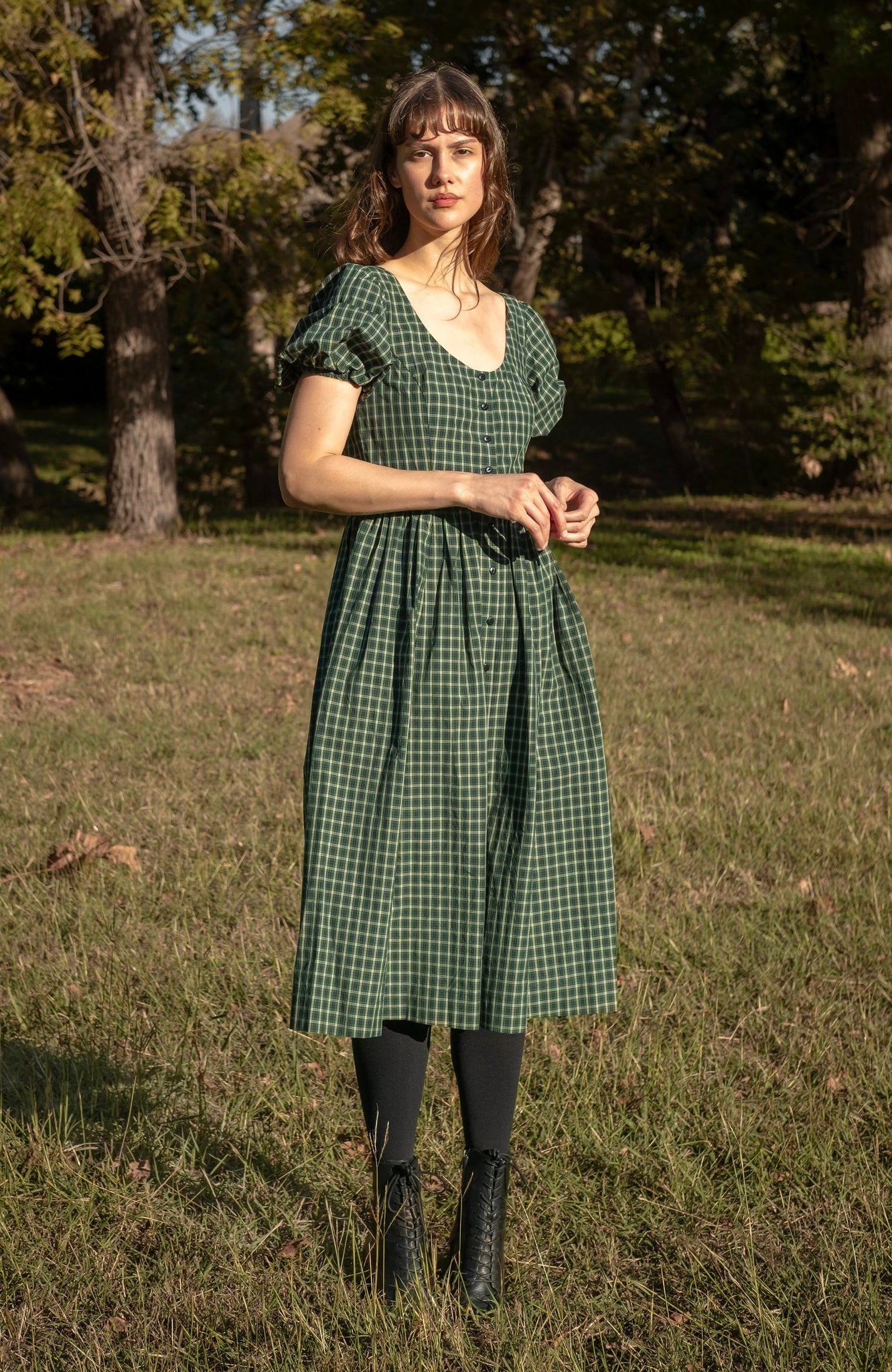 Maeve Dress in Haworth Plaid