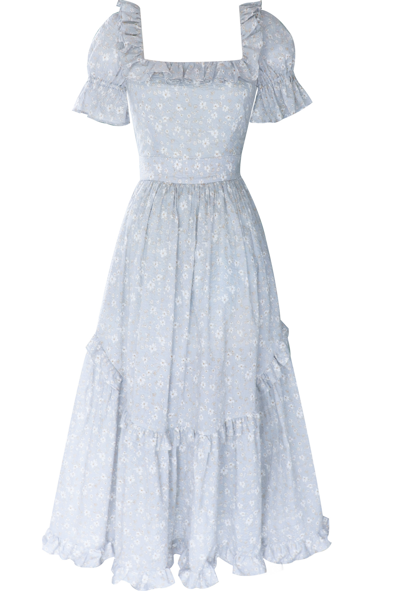 Adeline Dress in French Blue Floral