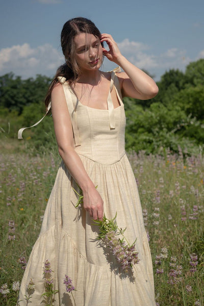 Mirabelle Dress in Wild Silk – Of Her Own Kind