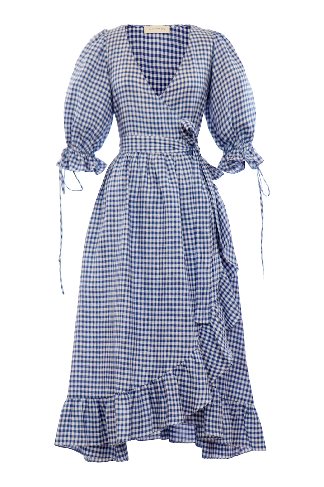 Lillian Dress in Dark Blue Gingham