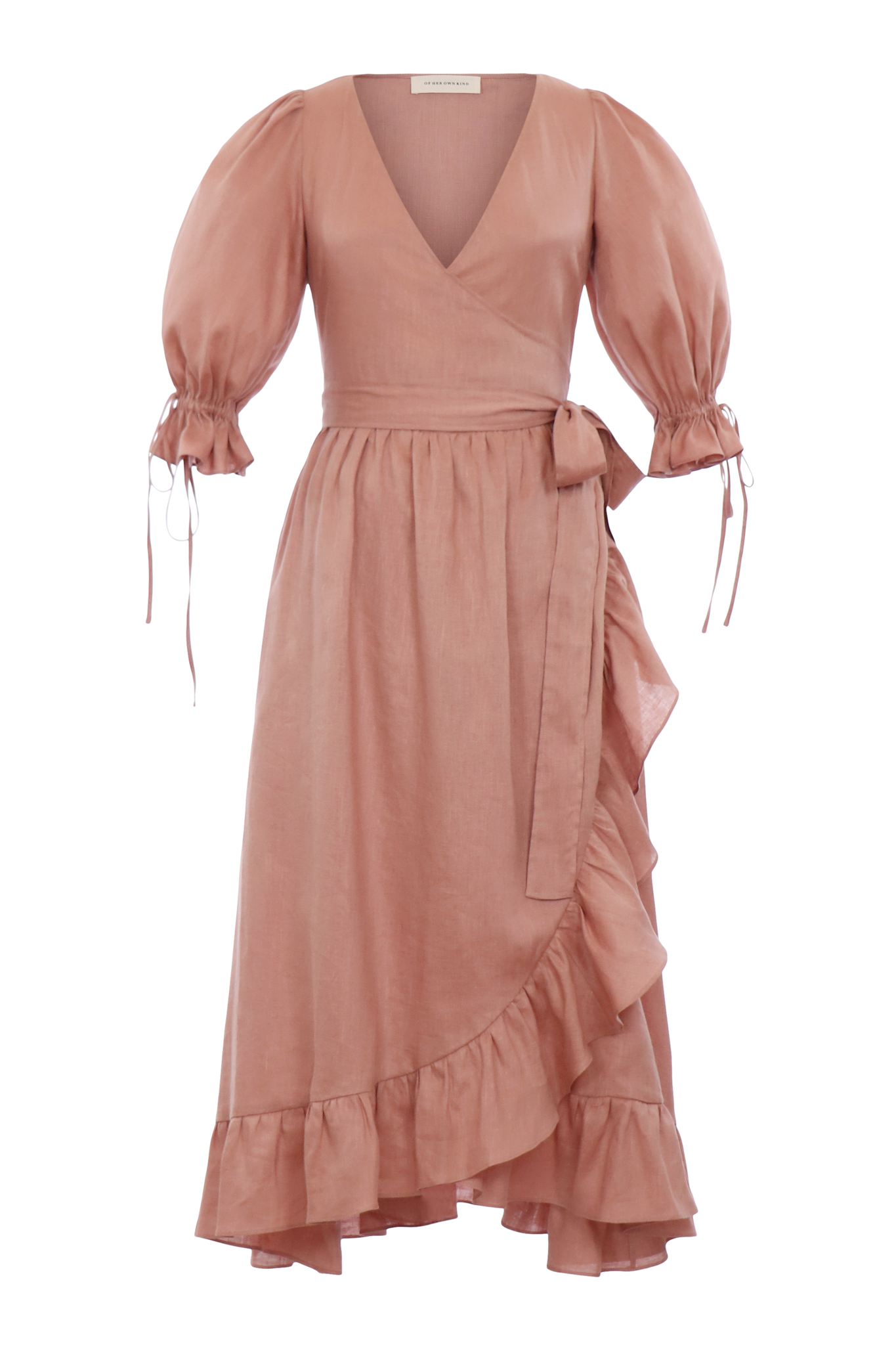 Lillian Dress in Rose Linen