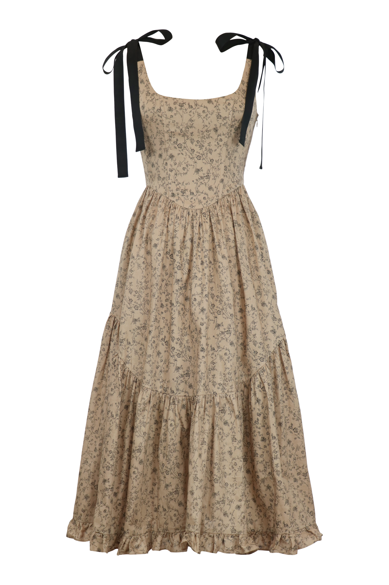 Mirabelle Dress in Tea Floral Of Her Own Kind Mirabelle Dress in Tea Floral Of Her Own Kind