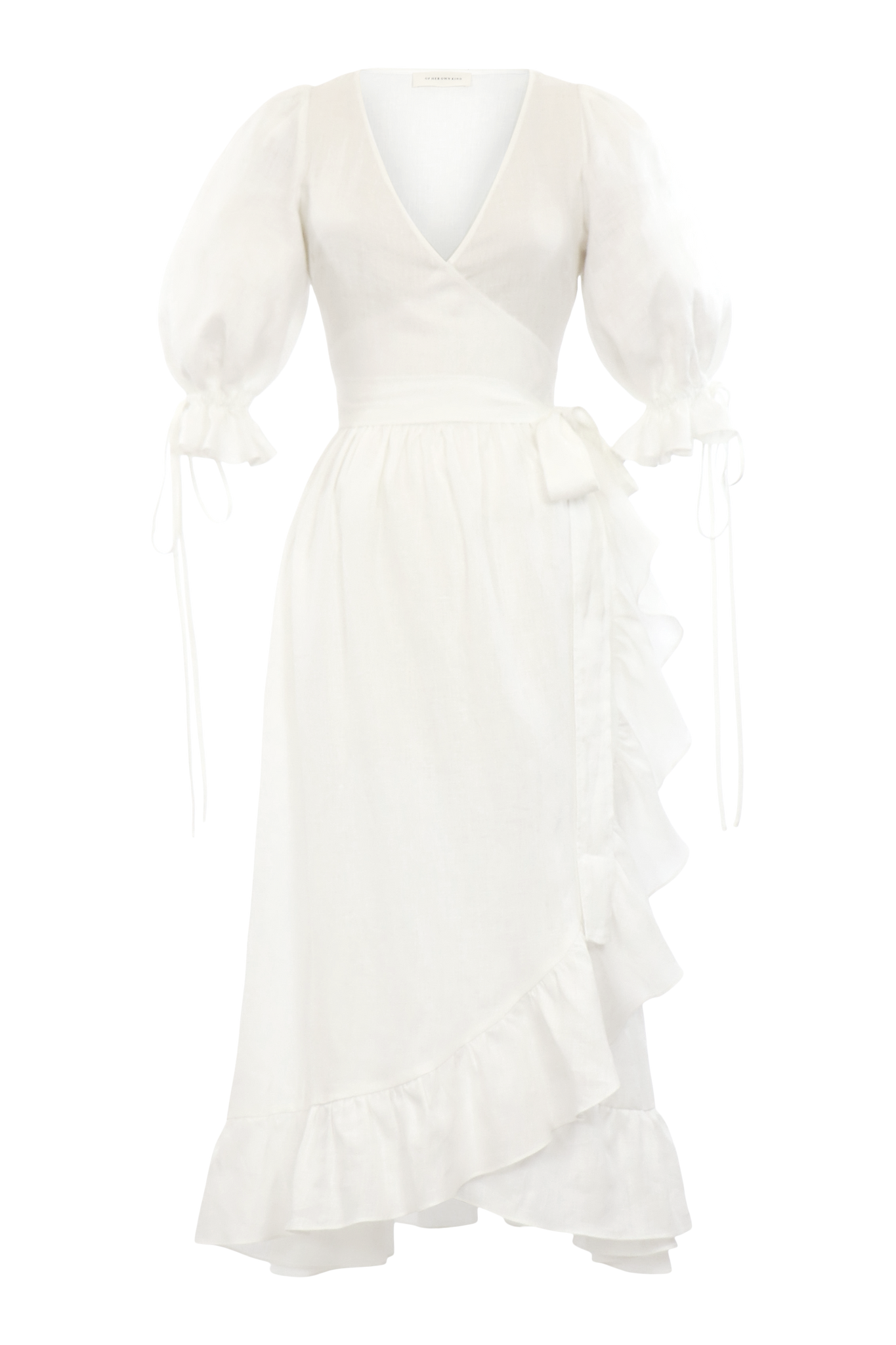 Lillian Dress in Pearl Linen