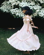 Adeline Dress in Ballet Blush Linen
