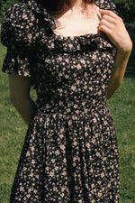 Adeline Dress in Black Floral
