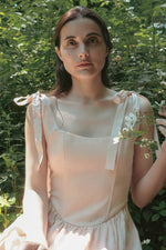 Mirabelle Dress in Ballet Blush Linen