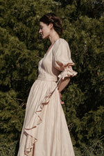 Lillian Dress in Ballet Blush Linen