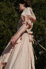 Lillian Dress in Ballet Blush Linen